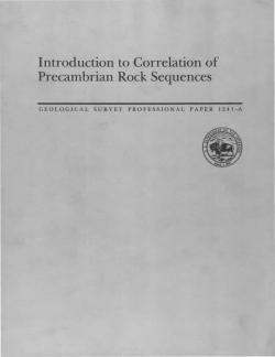 Introduction to Correlation of Precambrian Rock Sequences