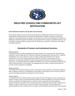 DFSCA Disclosure Notification 2016