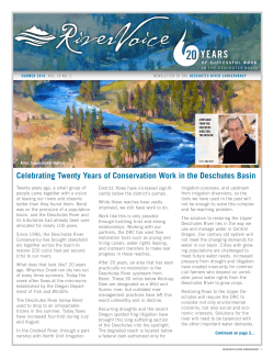 Celebrating Twenty Years of Conservation Work in the Deschutes