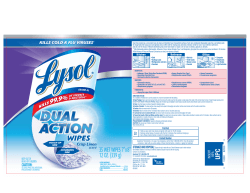 35 WET WIPES 7”x8” 12 OZ. (339 g) UPC
