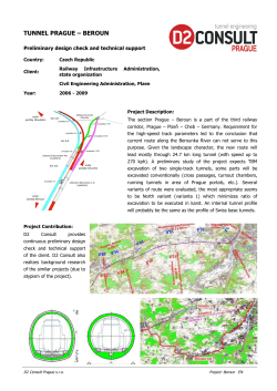 about the Prague - Beroun Tunnel