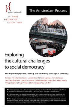 Exploring the cultural challenges to social democracy
