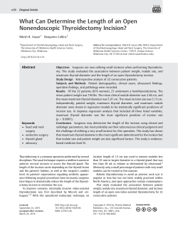 What Can Determine the Length of an Open Nonendoscopic