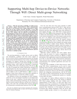 Supporting Multi-hop Device-to-Device Networks