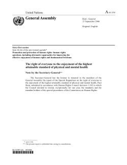 A/61/338 - World Health Organization