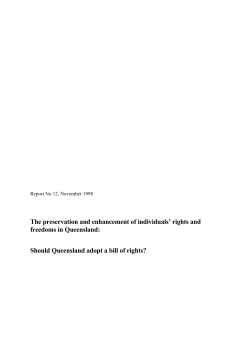 The Preservation and Enhancement of Individuals` Rights and