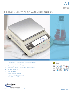 Intelligent-Lab&trade; NTEP Centigram Balance