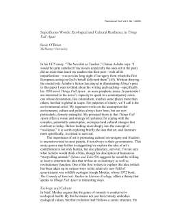 Superfluous Words: Ecological and Cultural