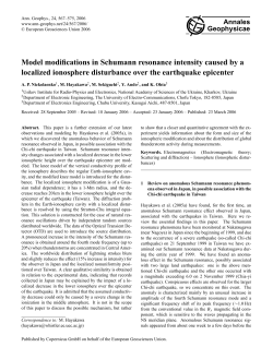 Model modifications in Schumann resonance intensity caused by a