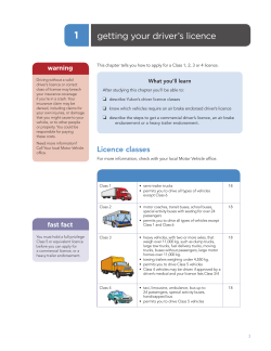 getting your driver`s licence