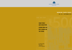 Major public debt reductions: lessons from the past, lessons for the
