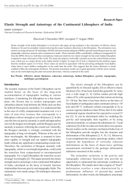 Elastic Strength and Anisotropy of the Continental Lithosphere of India