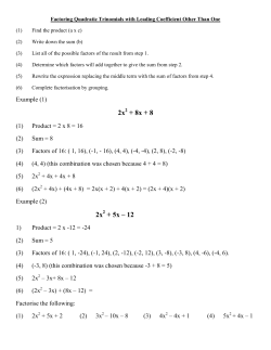 2x + 8x + 8 2x + 5x &ndash; 12