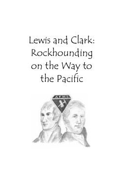Lewis and Clark - American Federation of Mineralogical Societies