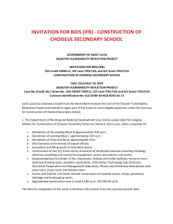 construction of choiseul secondary school