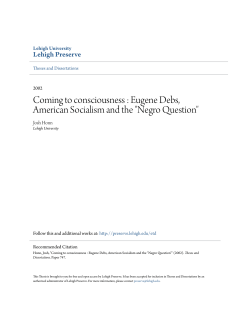 Coming to consciousness : Eugene Debs