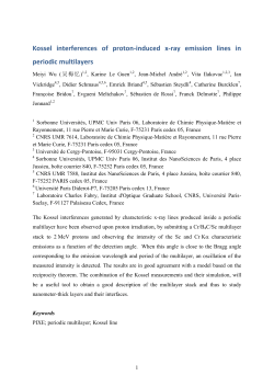 Kossel interferences of proton-induced x