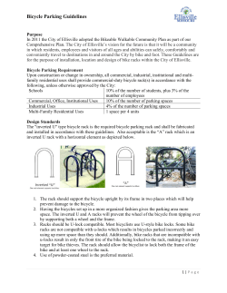 Bicycle Parking Guidelines