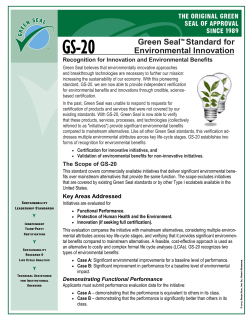 GS-20 Standard Summary