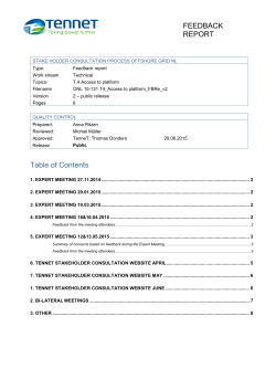 6. tennet stakeholder consultation website april