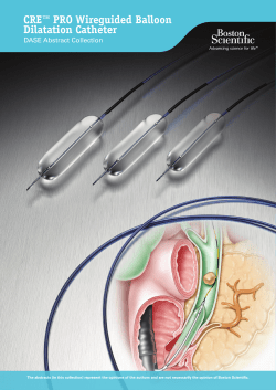 CRE&trade; PRO Wireguided Balloon Dilatation Catheter