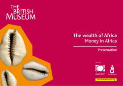 The wealth of Africa Money in Africa