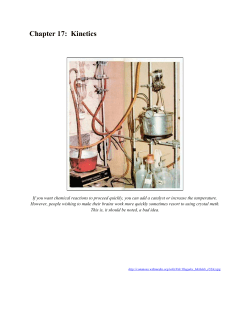 Chapter 17: Kinetics
