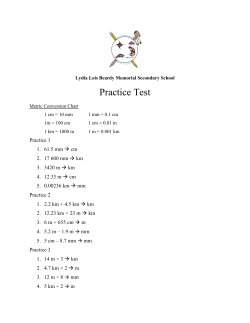 Practice Test - Lydia Lois Beardy Memorial School