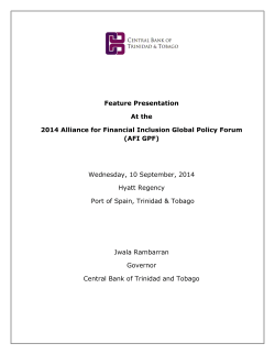 Read more - Central Bank of Trinidad and Tobago