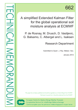 A simplified Extended Kalman Filter for the global
