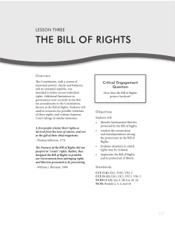the bill of rights - Bill of Rights Institute