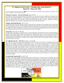 Maya Day - Tumul K`in Center of Learning