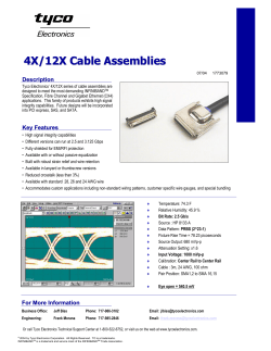 4X/12X Cable Assemblies