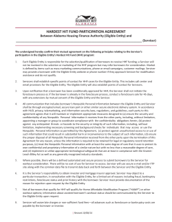 Servicer Participation Agreement