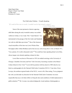 Mark Daniel Hatz Project 3 Final: Case Study 23 May 2013