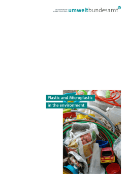 Plastic and microplastic in the environment