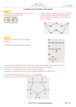 Chap 4- Carbon and its Compounds - NCERT Ques