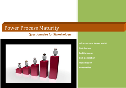 Power Process Maturity - India Smart Grid Forum