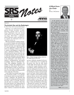 The Artistic Eye and the Radiologist