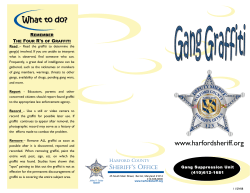 How to Identify Gang Graffiti - Harford County Sheriff`s Office
