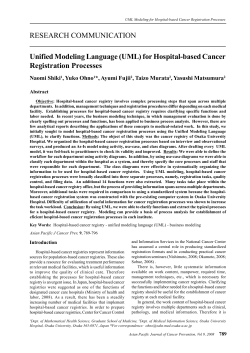 RESEARCH COMMUNICATION Unified Modeling Language (UML