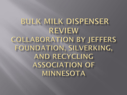 Milk Dispensors_MFairbourne PreConf2014