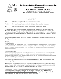 Dr. Martin Luther King, Jr. Observance Day Celebration