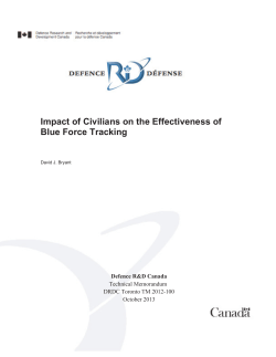 Impact of Civilians on the Effectiveness of Blue Force Tracking