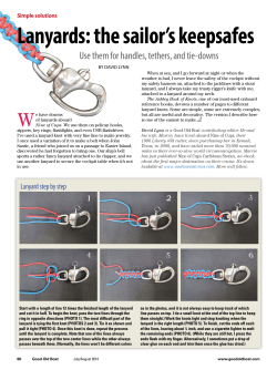 Lanyards: the sailor`s keepsafes