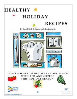 Healthy Local Recipes