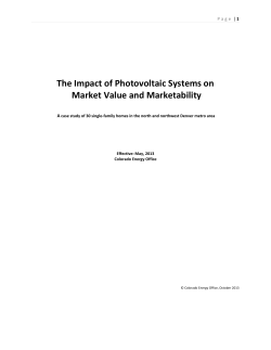 The Impact of Photovoltaic Systems on Market Value