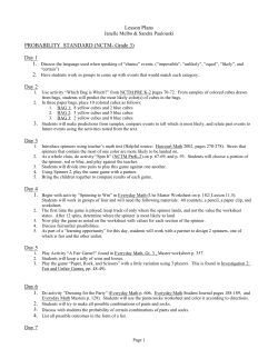 Probability Standards - Bemidji State University