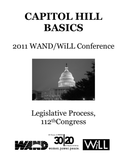 capitol hill basics - Women`s Action for New Directions