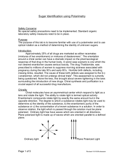 Sugar Identification using Polarimetry